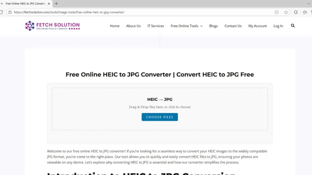 Free Online HEIC to JPG Converter