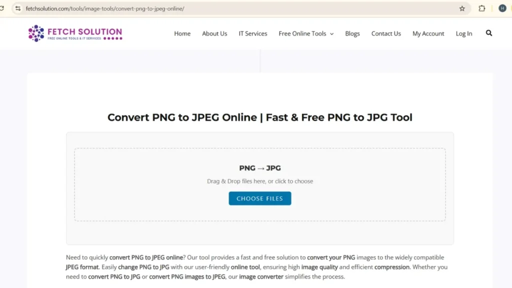 Convert PNG to JPEG Online