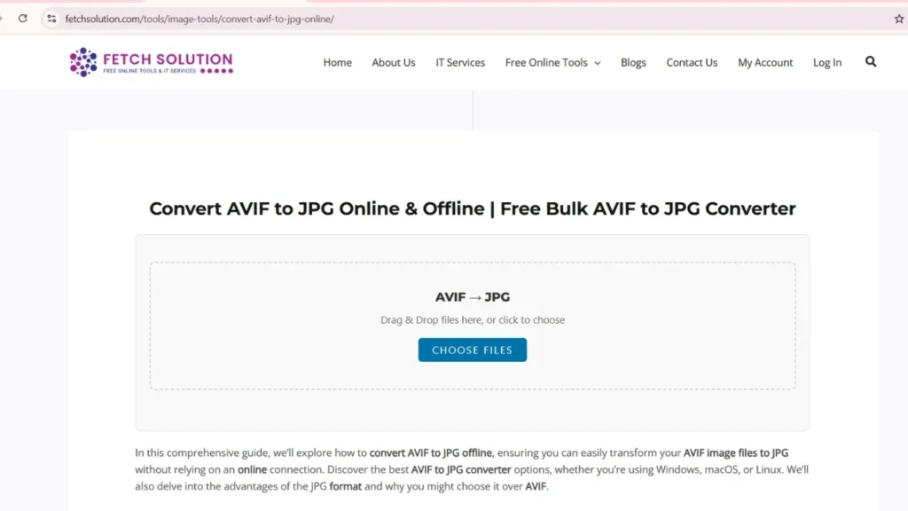 Fetch Solution-how-to-Convert-AVIF-to-JPG-Online-Offline